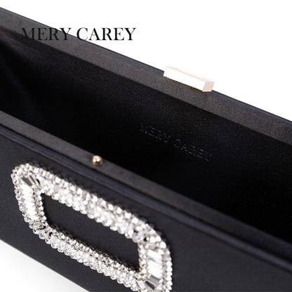 2025 Trend New Luxury Designer Clutch Bag Fashion Women's Black Silk Clutch Bag Elegant Party Wedding Handbag for Women Purse