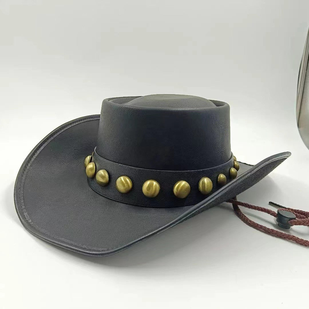 Chapéu de vaqueiro ocidental feito à mão com bordado tridimensional, chapéu de palha masculino, chapéu feminino para atividades ao ar livre, luxo leve europeu e americano