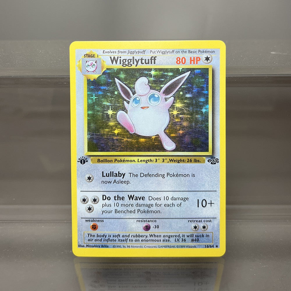Cartas Pokémon de 1996 da 1ª Edição Base Set, Cartas Flash Únicas, Charizard Brilhante, Lugia, Wigglytuff, Cartas Colecionáveis, Cartas Proxy PTCG