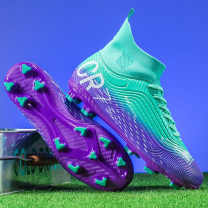 New Men Training Football Boots Ultralight Breathable Professional Soccer Shoes Soft Sport Unisex Grass Cleats Match Sneakers