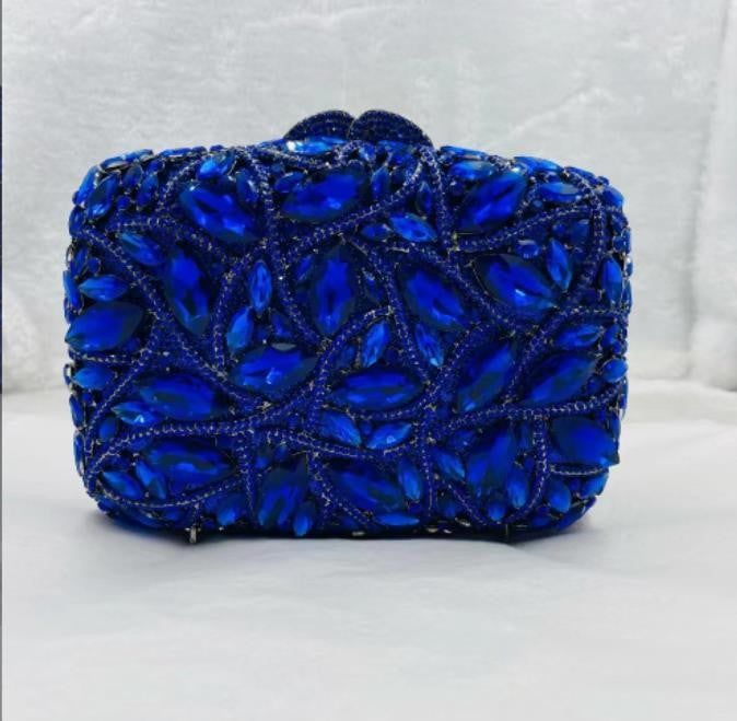 15 Colors Women Rhinestones Evening Bags Metal Diamond Mianudiere Handbag Bridal Clutches Wedding Party Stone Clutch Purse Bags