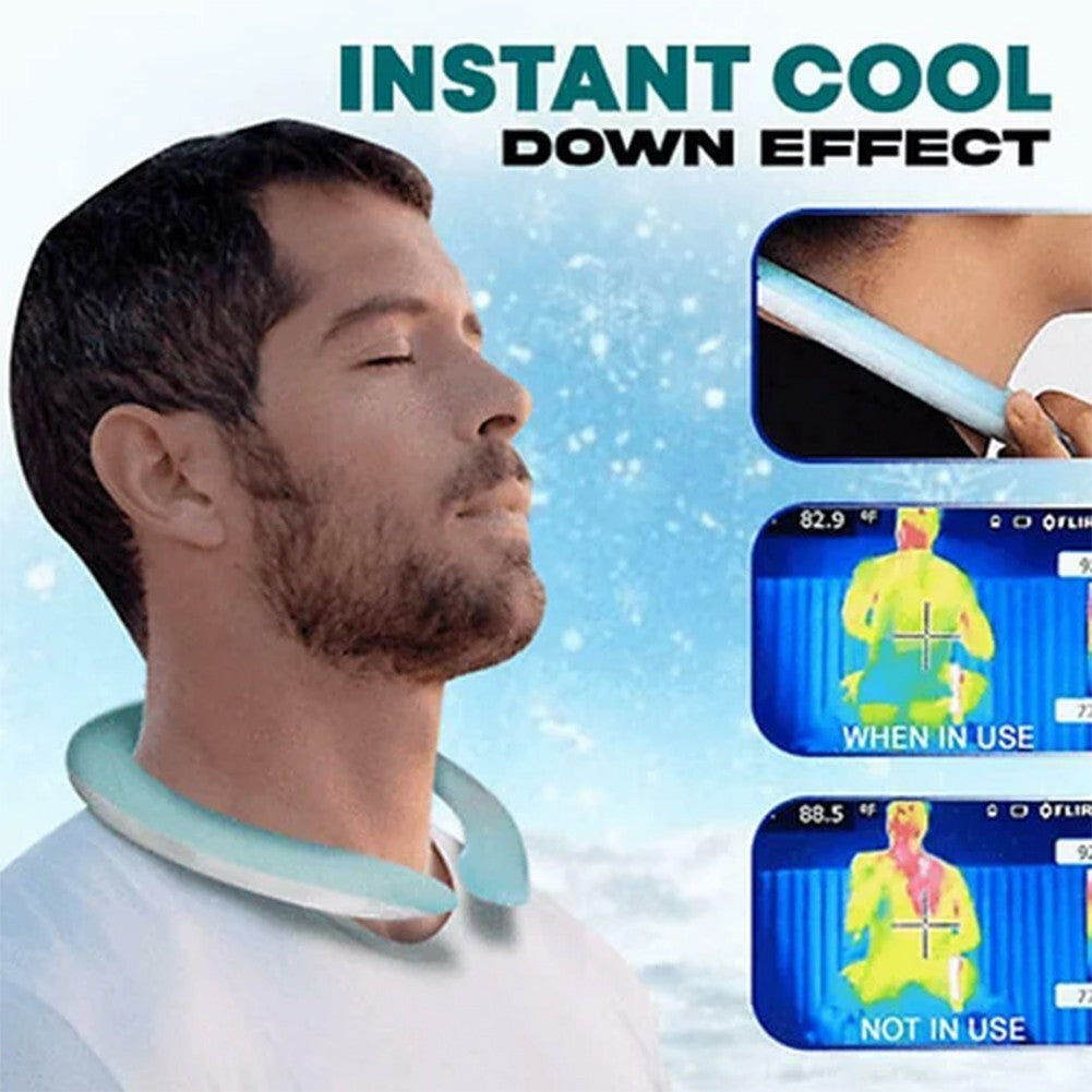 Summer Cooling Neckband Reusable Portable Outdoor Sports Icy Neck Cooler for Men Women