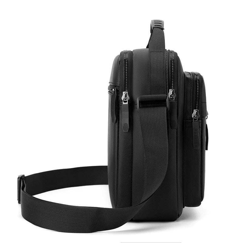 Men's Crossbody Bag - Multi-Compartment Business Shoulder Bag with Adjustable Strap, Compact Design for Travel & Everyday Use
