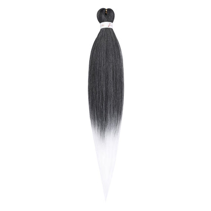 Cabelo Sintético Trançado Pré-esticado Profissional Sem Coceira Fibra Que Sela Em Água Quente 30'' Ombre Textura Yaki Extensões de Cabelo para Trança