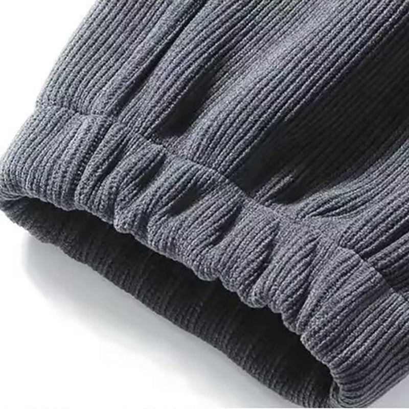 Calça Masculina Moletom Tech Fleece Bordado Sarja Folgada Jogger Calça Harem Masculina Outono Casual Calça Térmica Esportiva Solta
