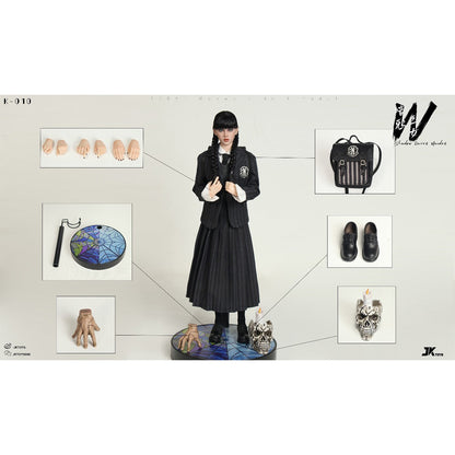 Boneco de Ação HIPLAY JKTOYS Shadow Raven Maiden Wednesday K-010 1/6