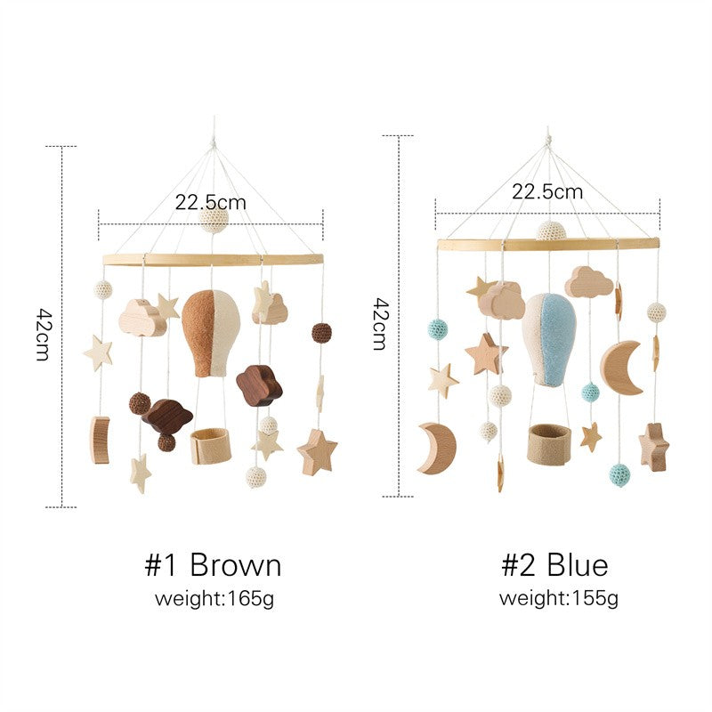 Baby Wooden Bracket Bed Bell 0 6 Months Toy Bracket Accessories Hanging Bracket Soft Mobile On the Bed Baby Room Decoration Crib