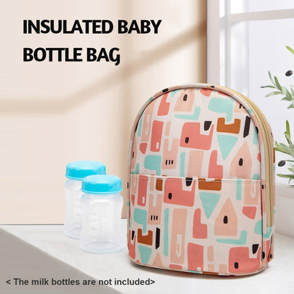 Breastmilk Cooler Bag Insulated Baby Bottle Bag Waterproof Baby Bottle Tote Bag Nursing Travel Bag 3 Layers Insulation