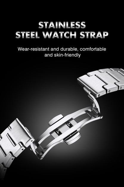 PAAZOMU Relógio Masculino de Luxo Original Moda Luminoso À Prova D'água Cronógrafo Data Relógio Masculino Couro Quartzo Relógios Masculinos Reloj