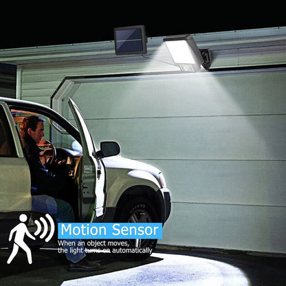 117 COB Solar Wall Lamp Motion Sensor Led Solar Lights 3 Modes with Remote Control Outdoor Waterproof Lamp for Garden Yard Decor