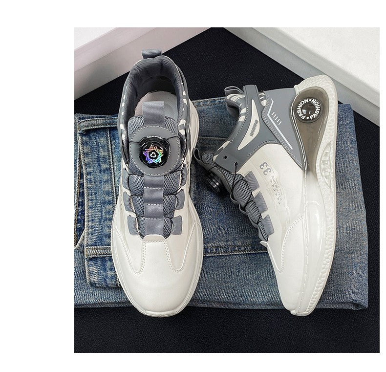 Tênis Masculino com Fivela Rotativa Confortável Antiderrapante Cadarço Durável para Atividades ao Ar Livre