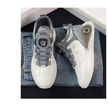 Tênis Masculino com Fivela Rotativa Confortável Antiderrapante Cadarço Durável para Atividades ao Ar Livre