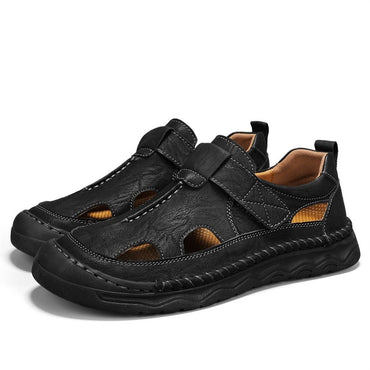 Outdoor Non-slip Men Sandalias  New Brand Man Sandals Designer Fashion Leather Casual Footwear Summer Comfortable Beach Flats