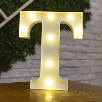 Alphabet Letter LED Lights Luminous Number Lamp Battery Warm Night Light for Home Wedding Birthday Christmas Party Decoration