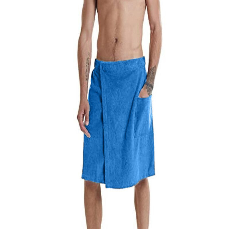 Men's wearable apron for beach and home use