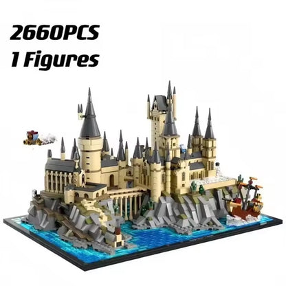 NOVO Kit de Montagem de Castelo MOC para Adultos - Conjunto de Arquitetura com Tema de Filme, Presente Colecionável para Adolescentes