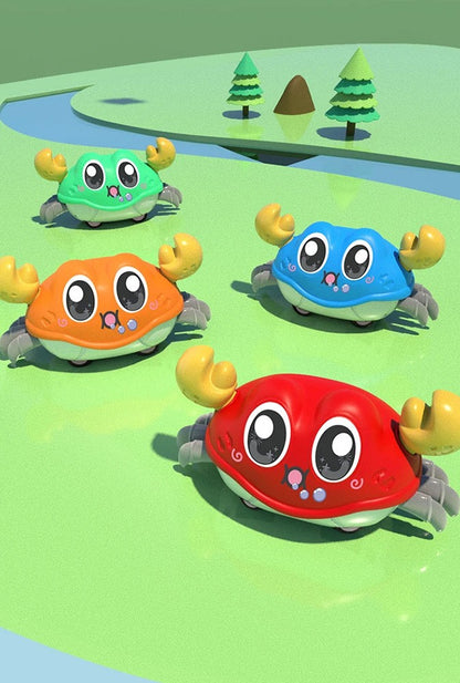 Kids toys small gifts double pull cartoon crab animal inertia car baby puzzle clip doll boy girl gliding toy