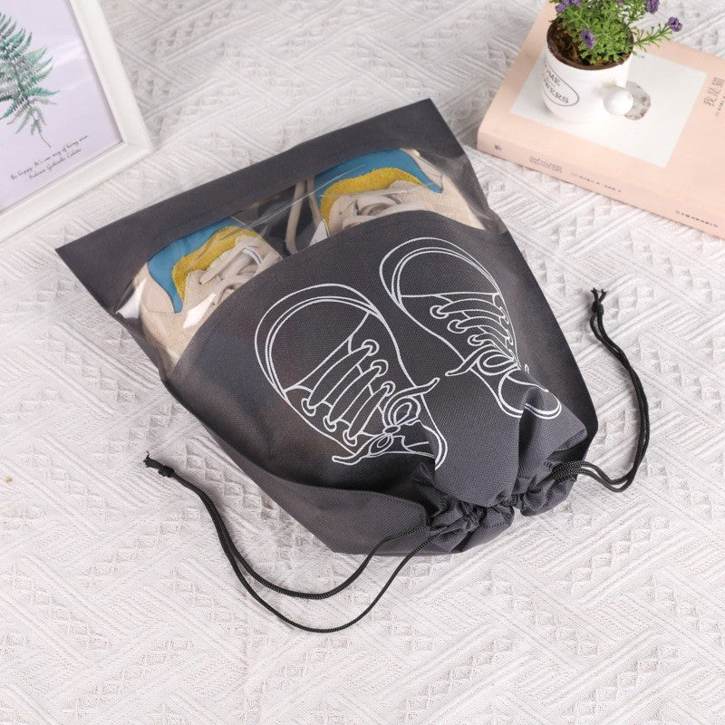 10/5pcs Shoes Storage Bags Closet Organizer Non-woven Travel Portable Bag Waterproof Pocket Clothing Classified Hanging Bag 2025