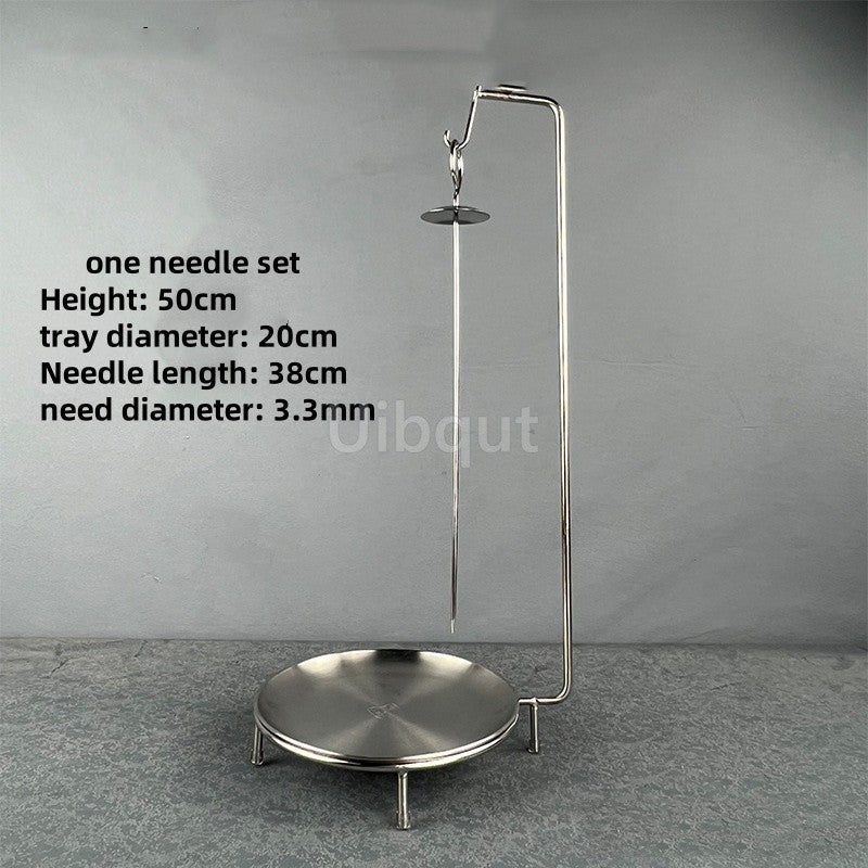 Kebab Barbecue Rack BBQ Cookware Roaster Rack Grill Vertical Stand Spanish outdoor BBQ Skewer Rack for Picnic Party Meat Sausage