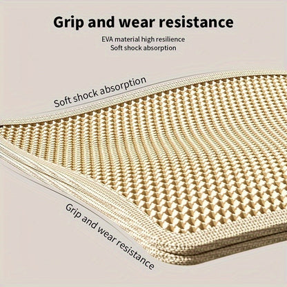 1 tapete grande para caixa de areia de gato - Design avançado de colmeia de camada dupla, impermeável à urina, fácil limpeza, controle de sujeira, mantenha limpo