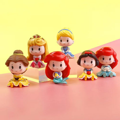 Disney Princesa Ariel Elsa Anna Bela Branca De Neve Cinderela Branca De Neve Fada Pvc Figura De Ação Boneca Decoração Brinquedos Para Crianças Presente
