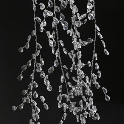 5 Pieces/35CM Short Acrylic Crystal Pendant for Christmas Tree Decoration, DIY Wedding Party Decoration Beads