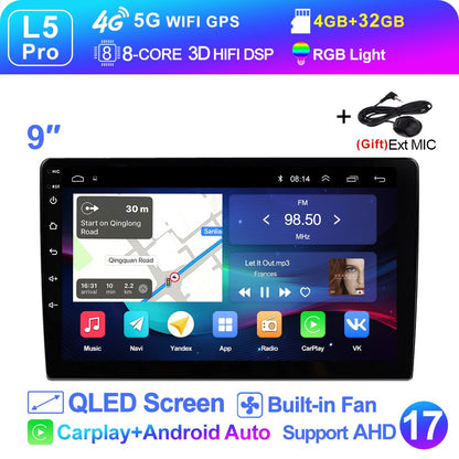 LEHX L3X 5G WIFI 2din 9 inch Android 15 Car Radio Steeo CarPlay gps for Toyota VW Hyundai Kia Honda LADA FIAT Autoradio Headunit