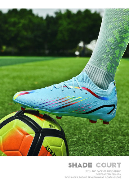 New Men Ultralight Soccer Shoes TF/FG Professional Football Boots Unisex Non-Slip Training Soccer Cleats Outdoor Field Chuteira