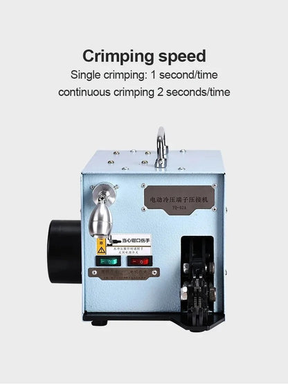 Electric Cold Press Terminal Machine Scattered Terminal Crimping Machine Tubular Insulation Terminal with Exchangeable Die Sets