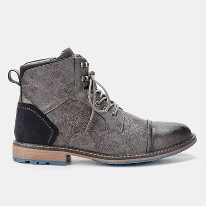 Botas Masculinas de Cano Curto Tamanho 39-45 Botas de Couro Masculinas Marca #AL605