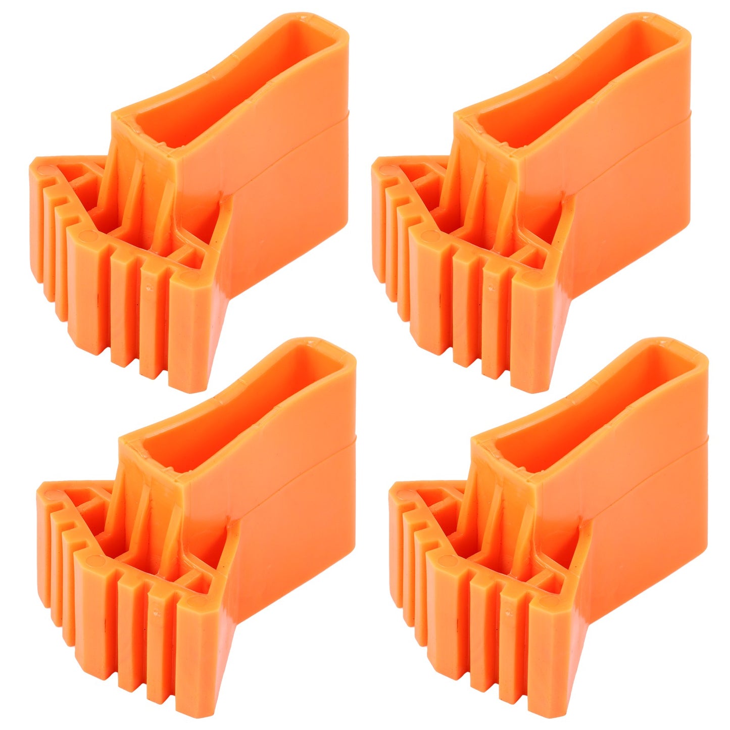 4 Peças Tapetes de Borracha Antiderrapantes Dobráveis para Escada Pés Almofadas Resistentes para Perna de Escada Ferramentas de Construção Peças de Andaimes Antiderrapantes