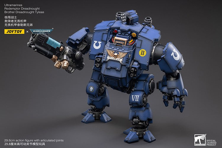 JOYTOY Warhammer 40K 1/18 Action Figure Ultramarines Redemptor Dreadnought Brother Tyleas Brinquedo de Anime de Presente