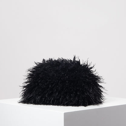 Y2K Plush Clutch Bag, Candy-Colored Women's Clip Bag, Elegant Evening Bag, Women's Dress Party, Wedding Accessory, Cute and Charming Girl's Wallet (Random Pattern)