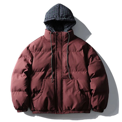 ?Mirrordust?Winter Men Jackets Thicken Warm Parkas Harajuku Oversized Bubble Coats Thicken Jackets Casual Loose Jackets Outwear