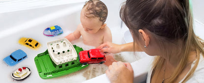 Mini Car Baby Shower Boat Carrying Toy Shower Boat Sprinkler Swimming Pool Children's Bathtub And Beach Birthday Gift