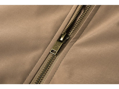 MAGCOMSEN Men's Aviator Jackets Thick Warm Orange Lining Bomber Jackets Fall Winter Casual Windproof Coats