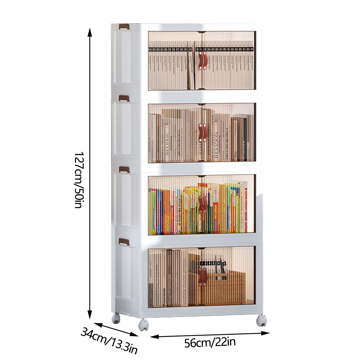 Clearance Deal Folding Children Snack Storage Cabinet Space Saving Organizer Multifunctional Plastic Living Room Baby Wardrobe