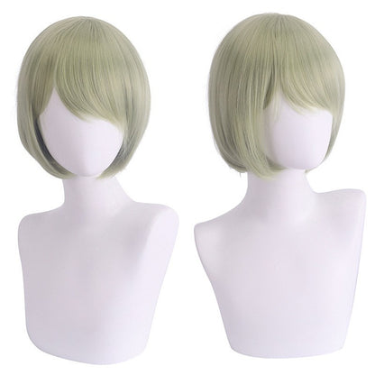 cosplay wig, face-controlling, short hair, thickened version, face-controlling style, colorful Synthetic fiber wig