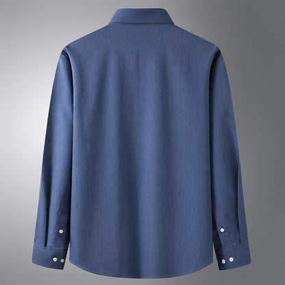 Men Shirt Denim Oversize 6XL 7XL 8XL 10XL Plus Size Fashion Casual Cowboy Blue Pockets Loose Long Sleeve Cotton High Quality