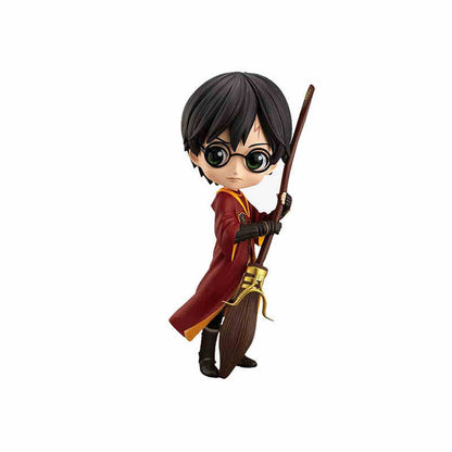14cm Original Bandai Q Posket Harry Potter Series Versão Personagem Draco Malfoy Hermione Action Figure Anime Colecionável Bonecas Infantis