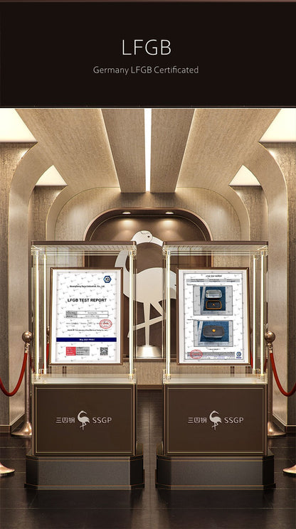 Luxury LFGB Certificated 304 Stainless Steel Crisper Silicone Sealing Edge Vacuum Container Air Exhaust Fresh-Keeping Food Box