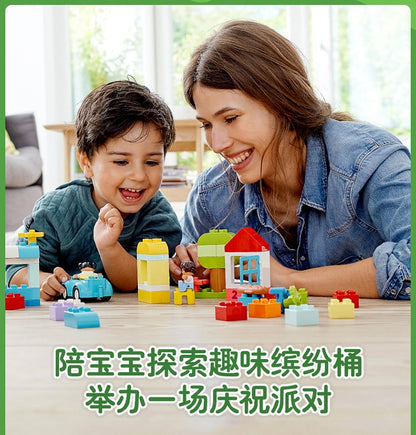 Lego Duplo 10913 Balde Colorido Médio Brinquedo de Blocos de Construção de Partículas Grandes para Meninos e Meninas Presentes