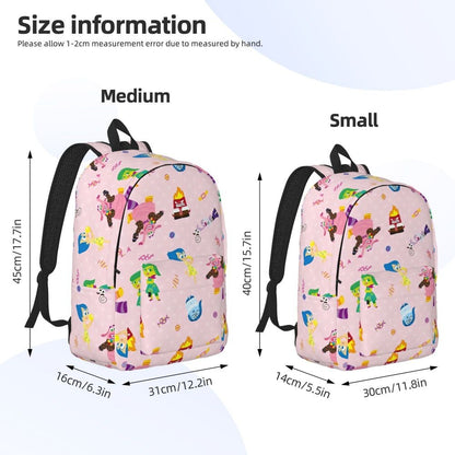 Anime Movie Inside-Out 2 Movie 2024 Backpack for Men Women Teenage Student Work Daypack College Shoulder Bag Sports