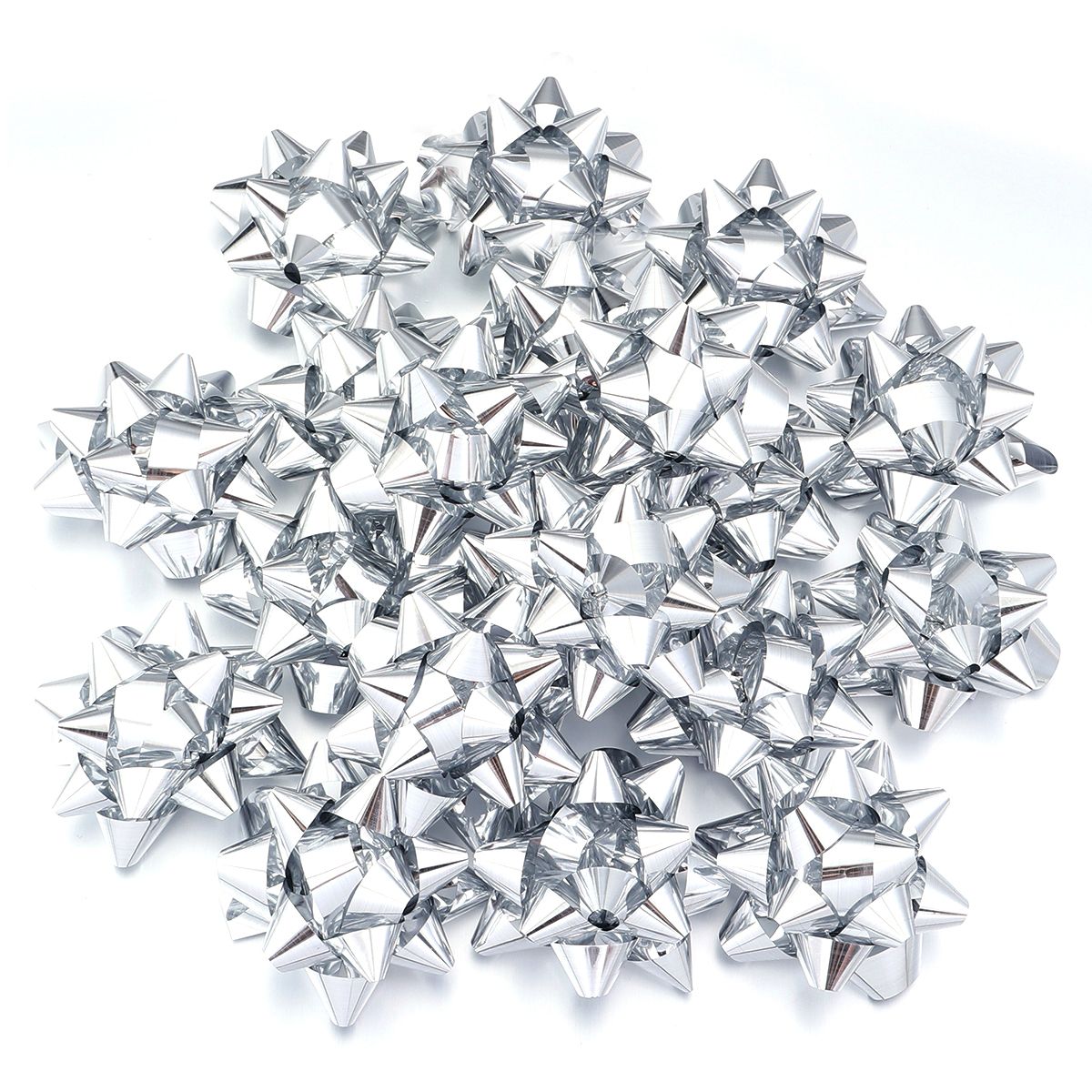20/10pcs Self-Adhesive Star Flower Ribbon Star Bows For Holiday Valentine Christmas Birthday Party Decoration Gift Wrapping
