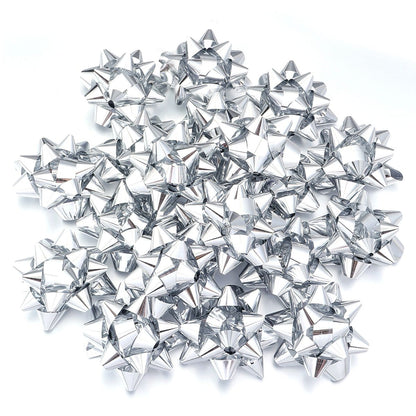 20/10pcs Self-Adhesive Star Flower Ribbon Star Bows For Holiday Valentine Christmas Birthday Party Decoration Gift Wrapping