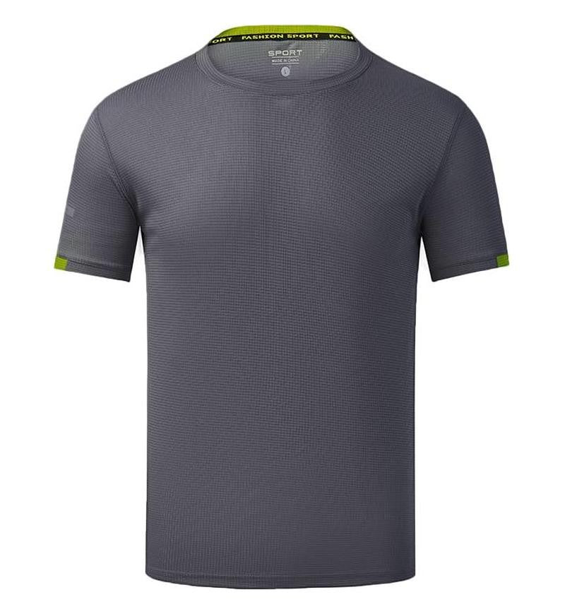 Leisure sports T-shirt printed with logo, quick drying, breathable, elastic summer short sleeved customized embroidery printed w