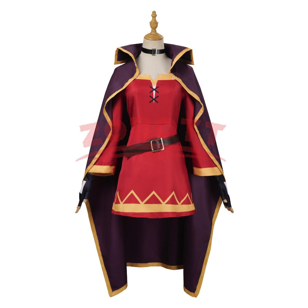 Anime megumin cosplay costume konsubarash Sekai ni shukufuku wo! Cosplay dress hat cloak uniform wig Halloween party cos girls