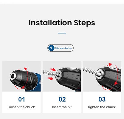 Furadeira Elétrica Bosch GSR120 Li 12V Parafusadeira Sem Fio Profissional Furadeira de Impacto Recarregável Ferramentas Elétricas Multifuncionais