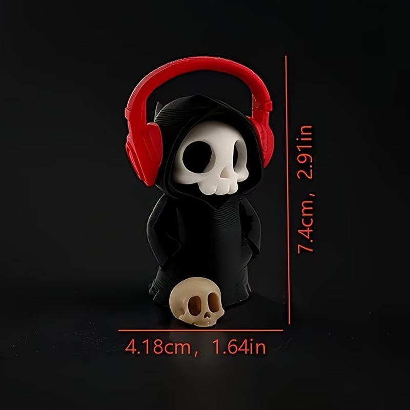 Hot Gothic Grim Reaper Figurines, Cute Skeleton Desk Decor, Skeleton Statue, Spooky Small Halloween Ornament, Halloween Gift