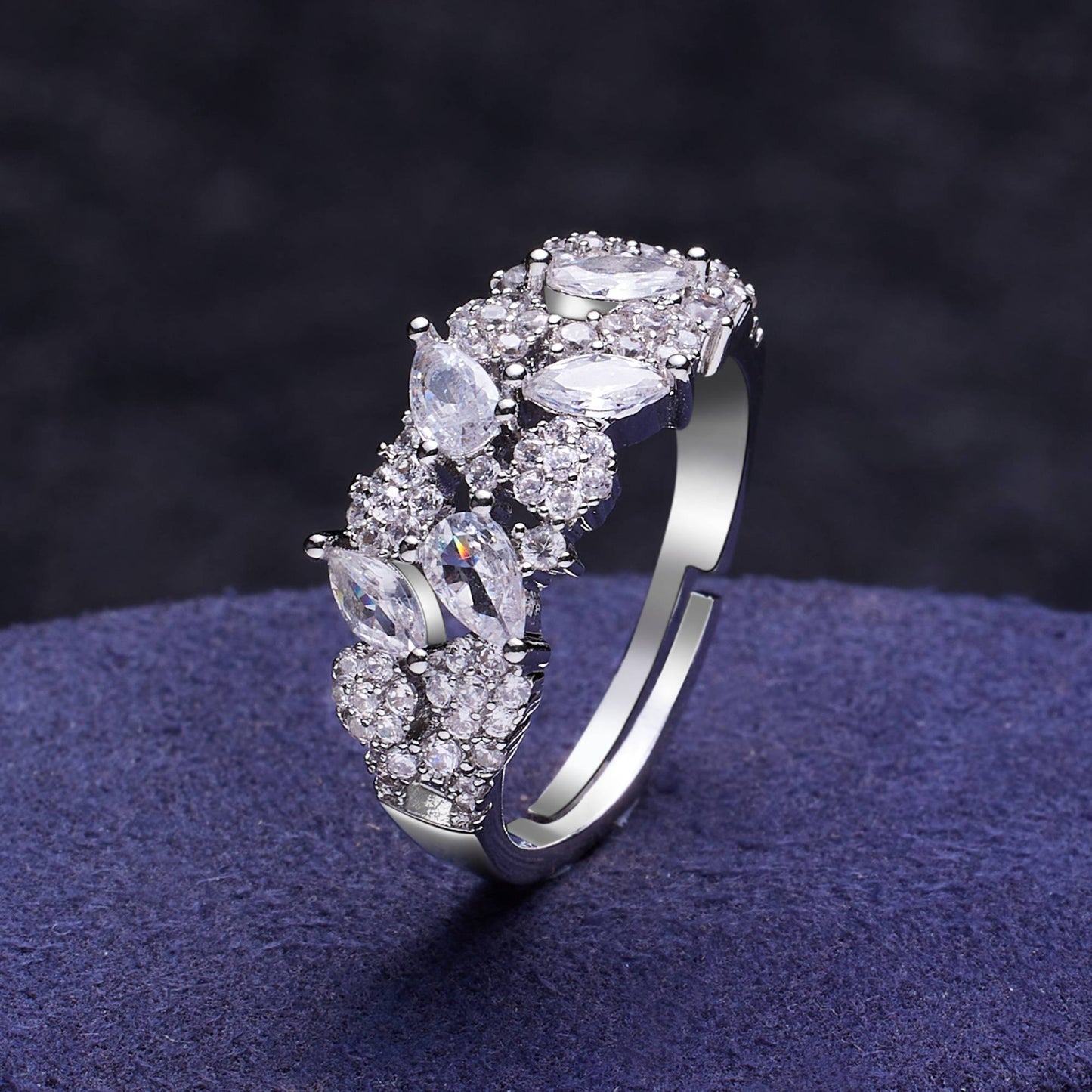 Conjunto de Joias 4 Peças Zircônia Cúbica para Festa de Casamento Feminino, Acessórios de Casamento Dubai, Arábia Saudita - Venda Quente 2023